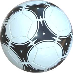 Official Size 4ply Soccer Ball Black & White