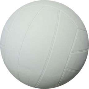 #5 White Rubber Volleyball